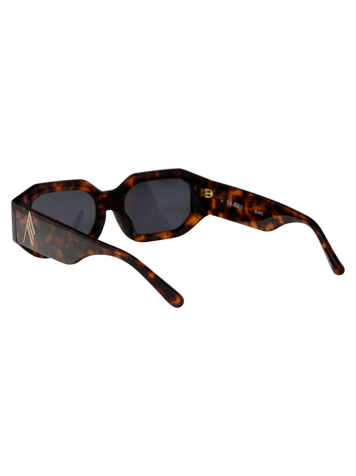 Attico45c2sun 2 02 T-shell Gold Blue Acetate Sunglasses
