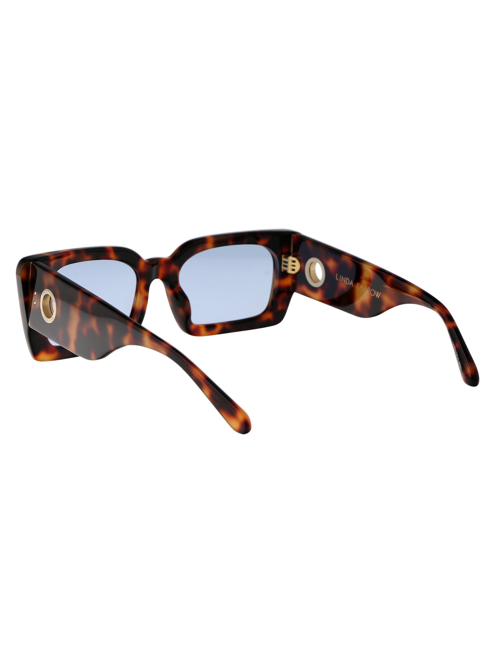 Lfl1297c6sun 6 06 T-shell Yellow Gold Light Blue Acetate Sunglasses