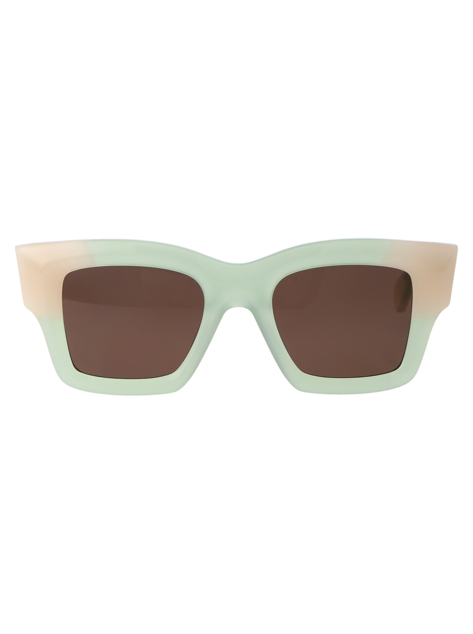 Les Lunettes Baci Green Acetate Sunglasses
