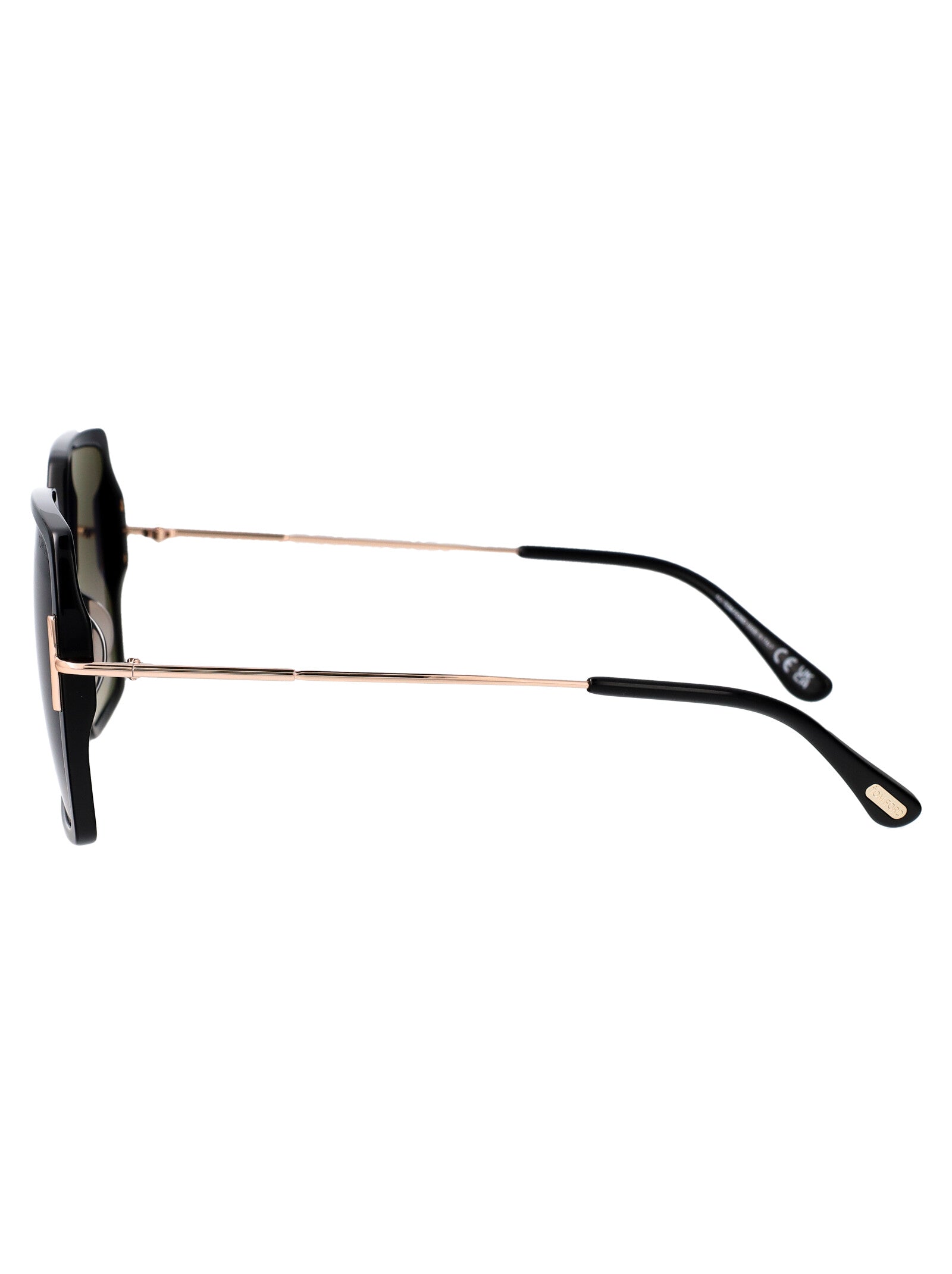 Ft1039 01b Nero Lucido / Fumo Grad Acetate Sunglasses