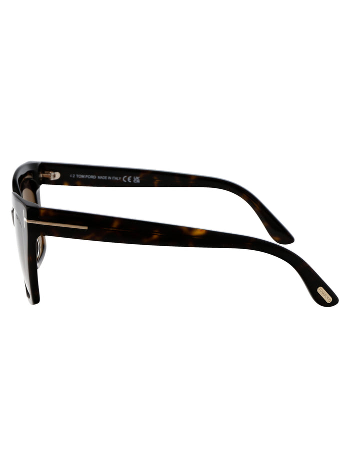 Ft1030 52f Avana Scura / Marrone Grad Acetate Sunglasses