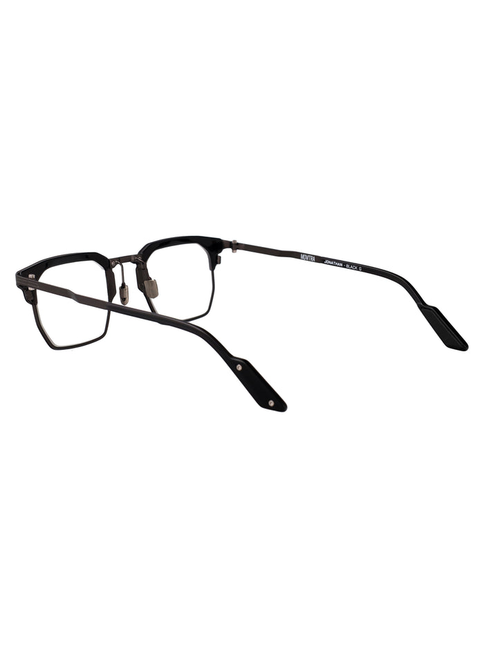 Jonathan Black Rg Demo Blk With Gradient Light Blue Lenses Acetate Sunglasses