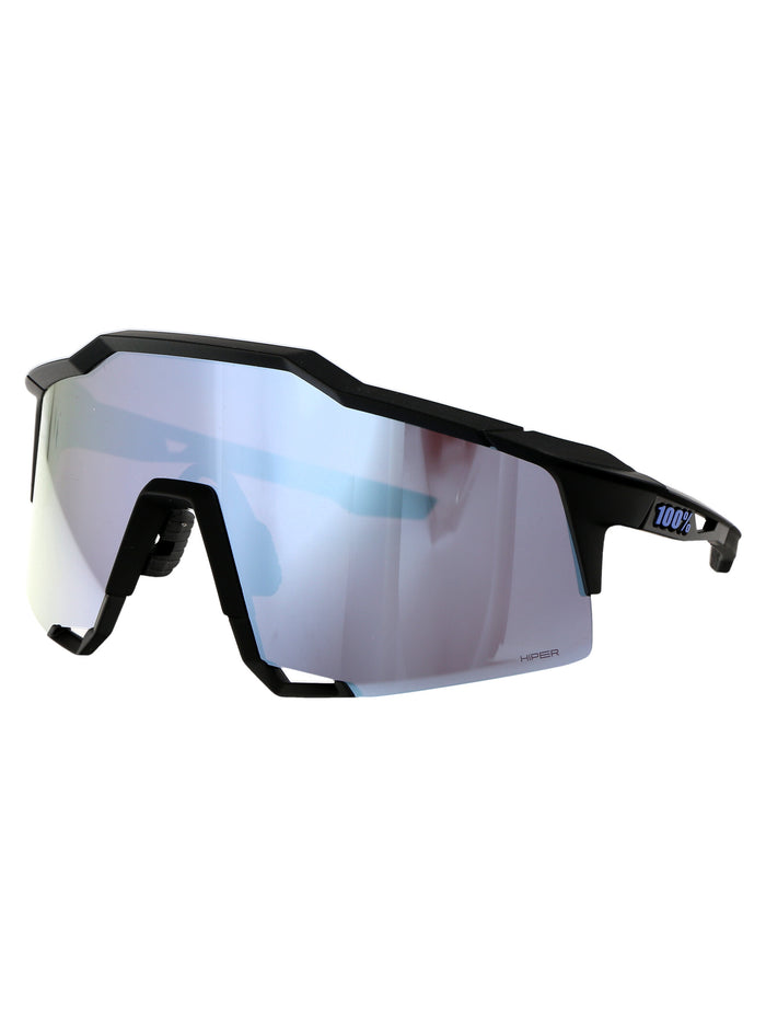 Speedcraft Matte Black - Hiper Blue Multilayer Mirror Lens Acetate Sunglasses