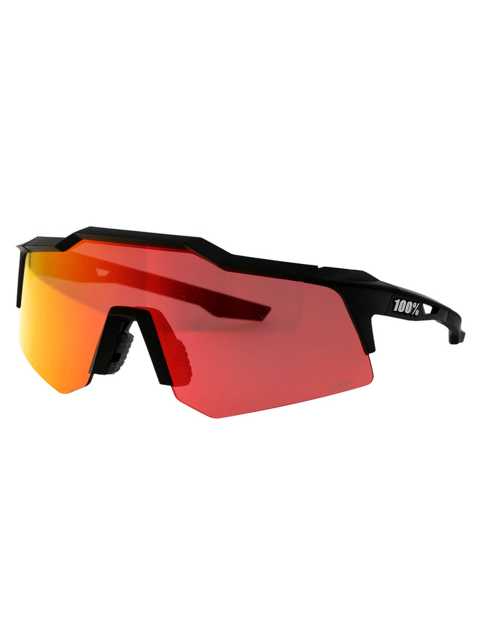 Speedcraft Xs Soft Tact Black - Hiper Red Multilayer Mirror Lens Acetate Sunglasses