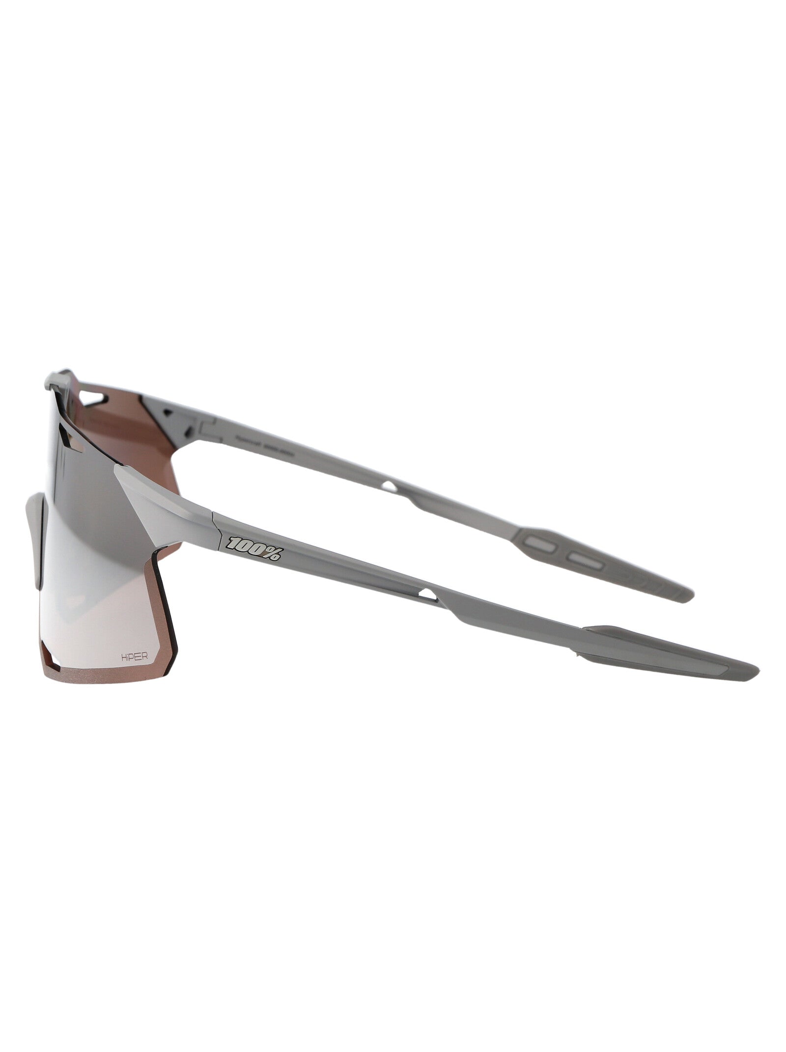 Hypercraft Matte Stone Grey - Hiper Silver Mirror Lens Acetate Sunglasses