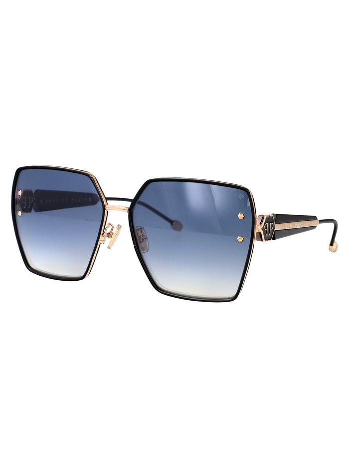 Spp122v 0300 Gold Metal Sunglasses