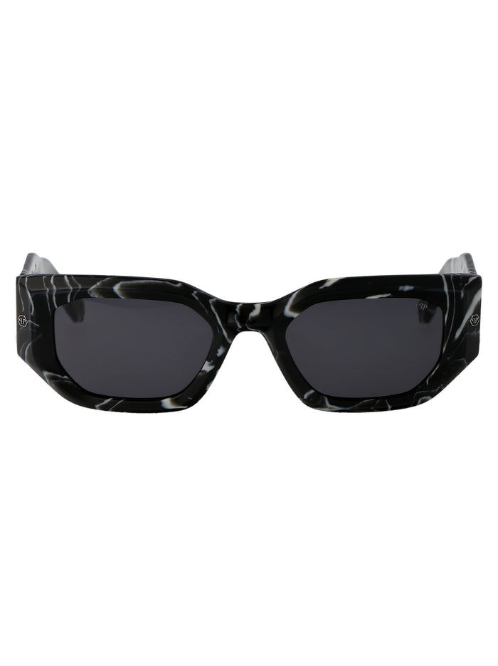 Spp066m 0z21 Nero Marmorizzato Acetate Sunglasses