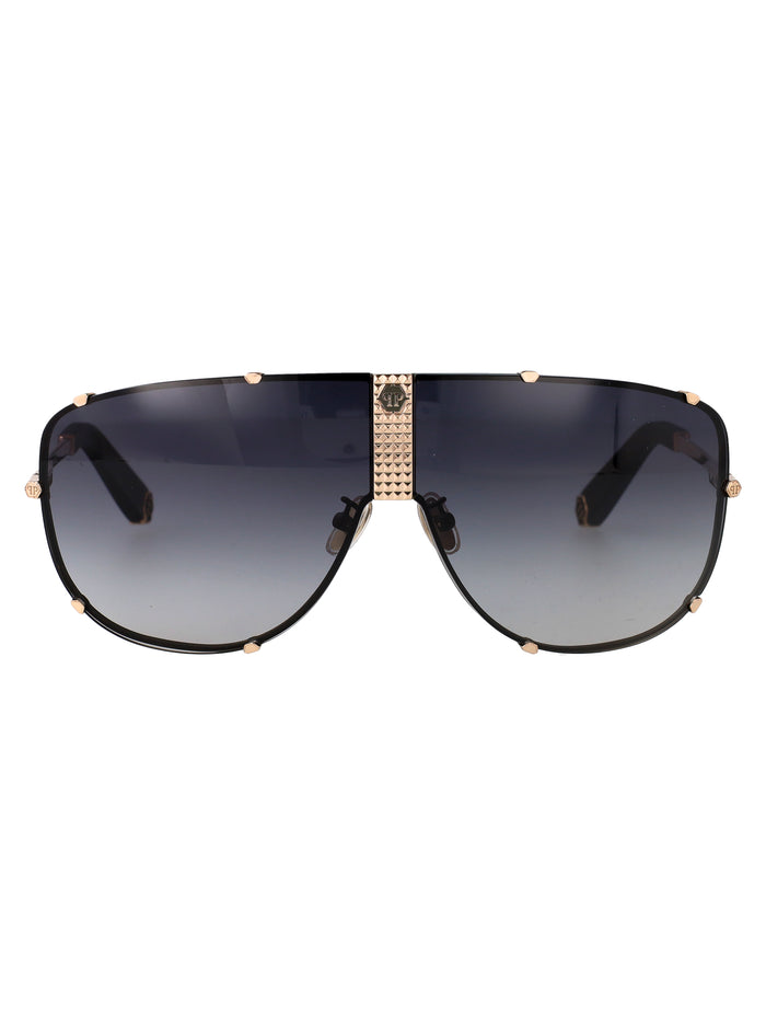 Spp075m 0376 Gold C/parti Verde Metal Sunglasses