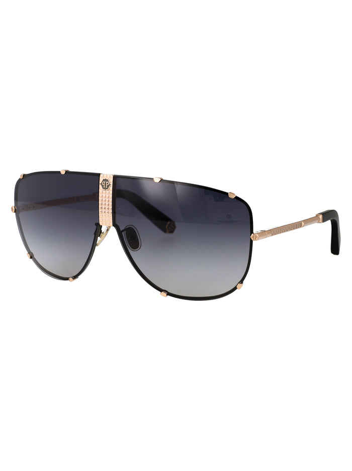Spp075m 0376 Gold C/parti Verde Metal Sunglasses