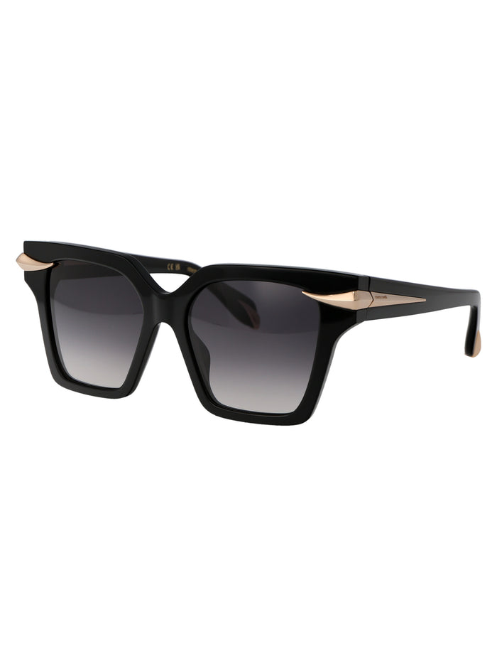 Src002m 0700 Black Acetate Sunglasses