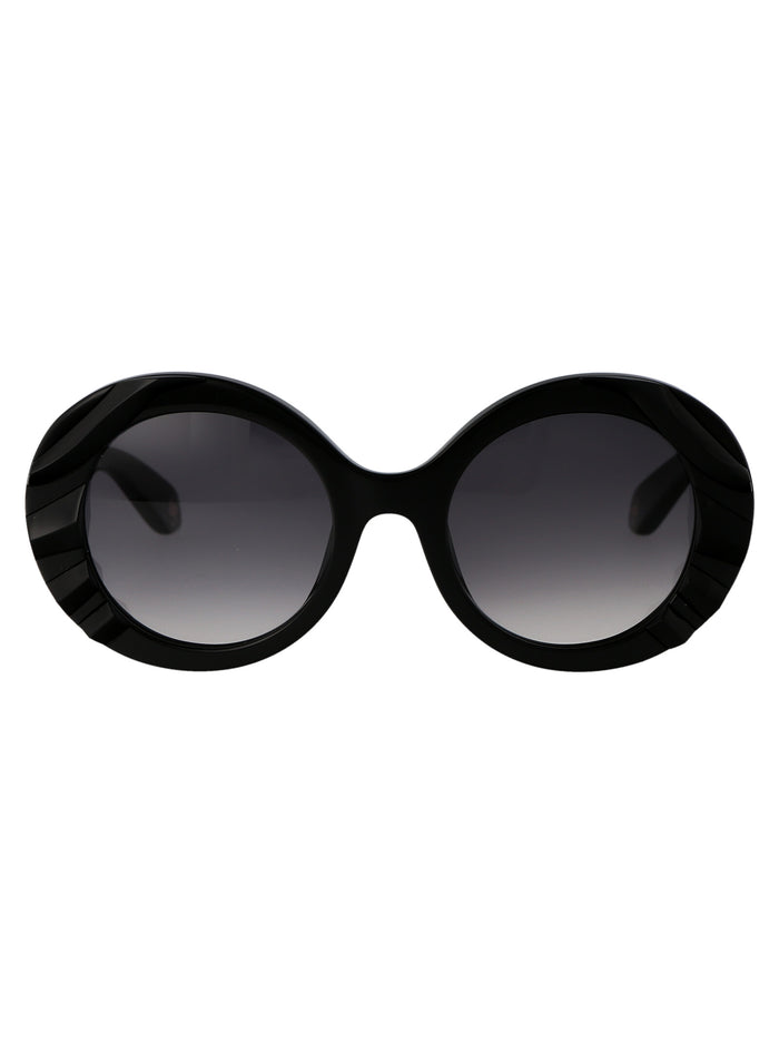 Src010v 0700 Black Acetate Sunglasses