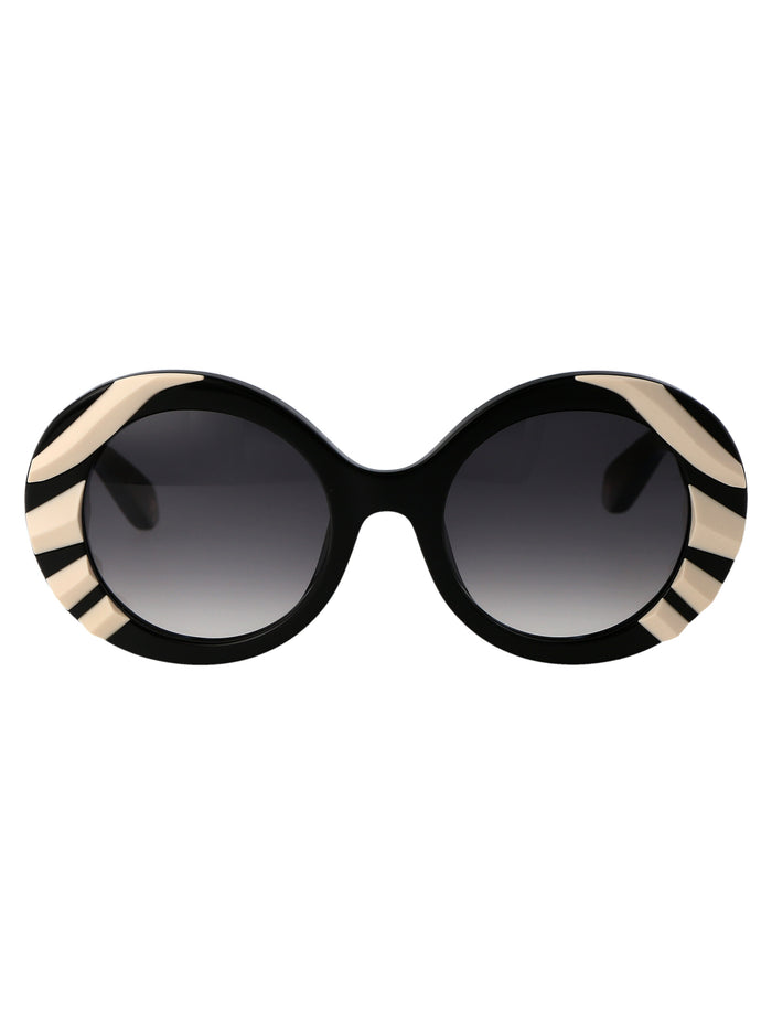 Src010v 700y Black Acetate Sunglasses