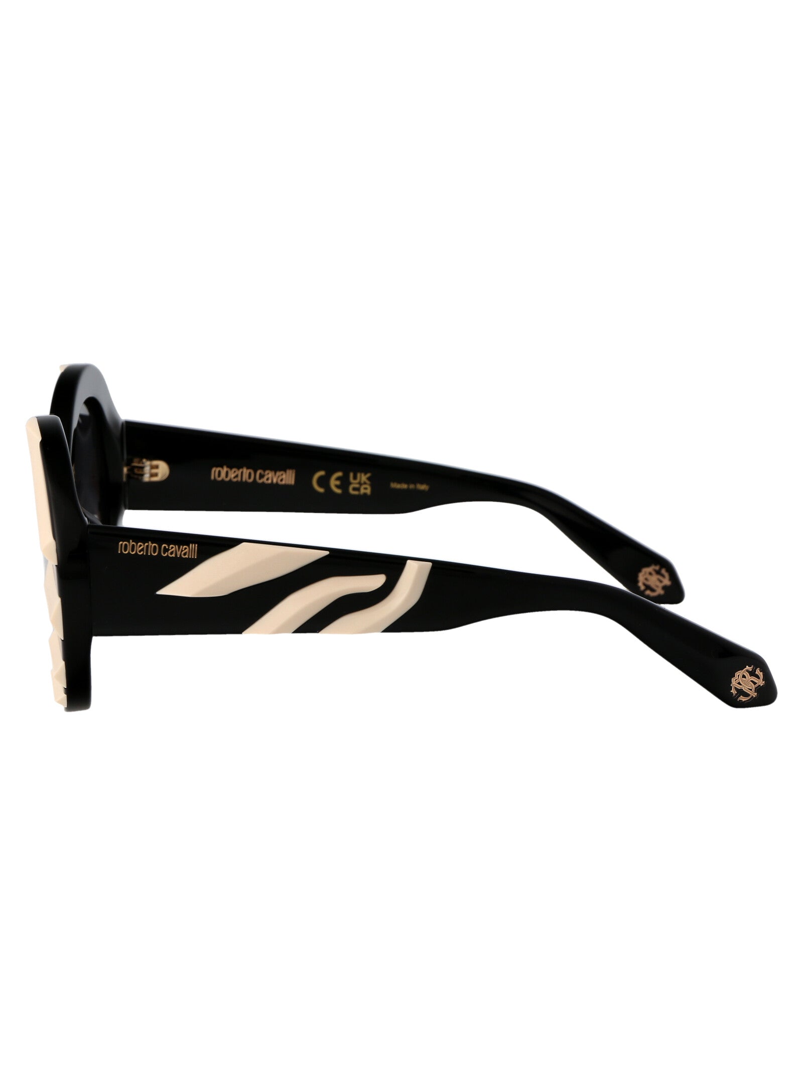 Src010v 700y Black Acetate Sunglasses