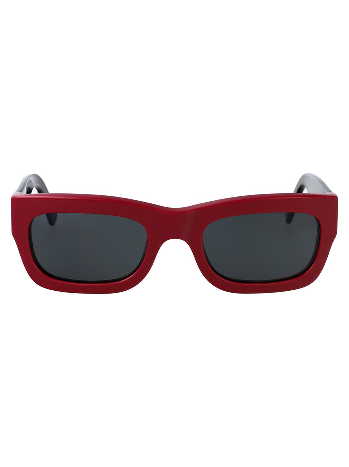 Kfk Red Falls Bordeaux Acetate Sunglasses