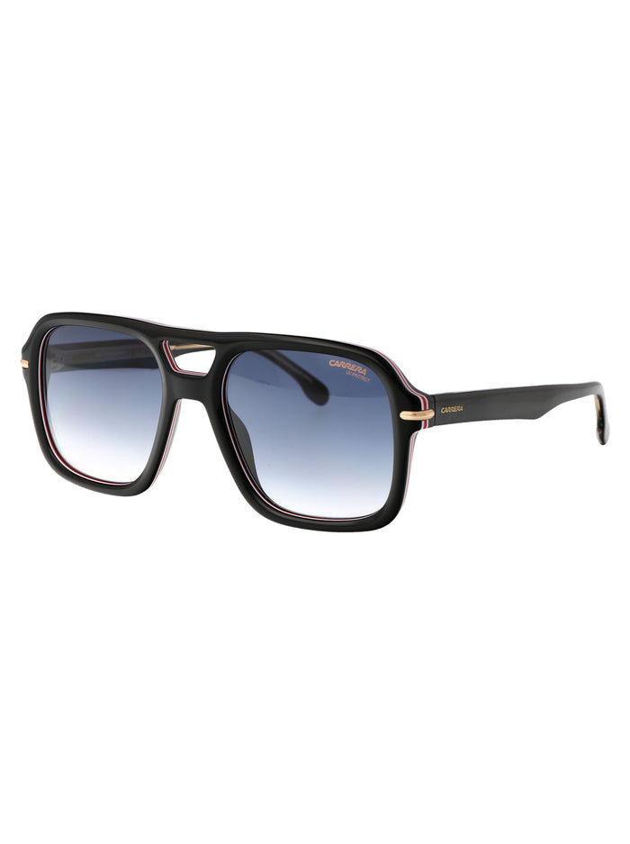 Carrera 317-S Striped Black Acetate Sunglasses