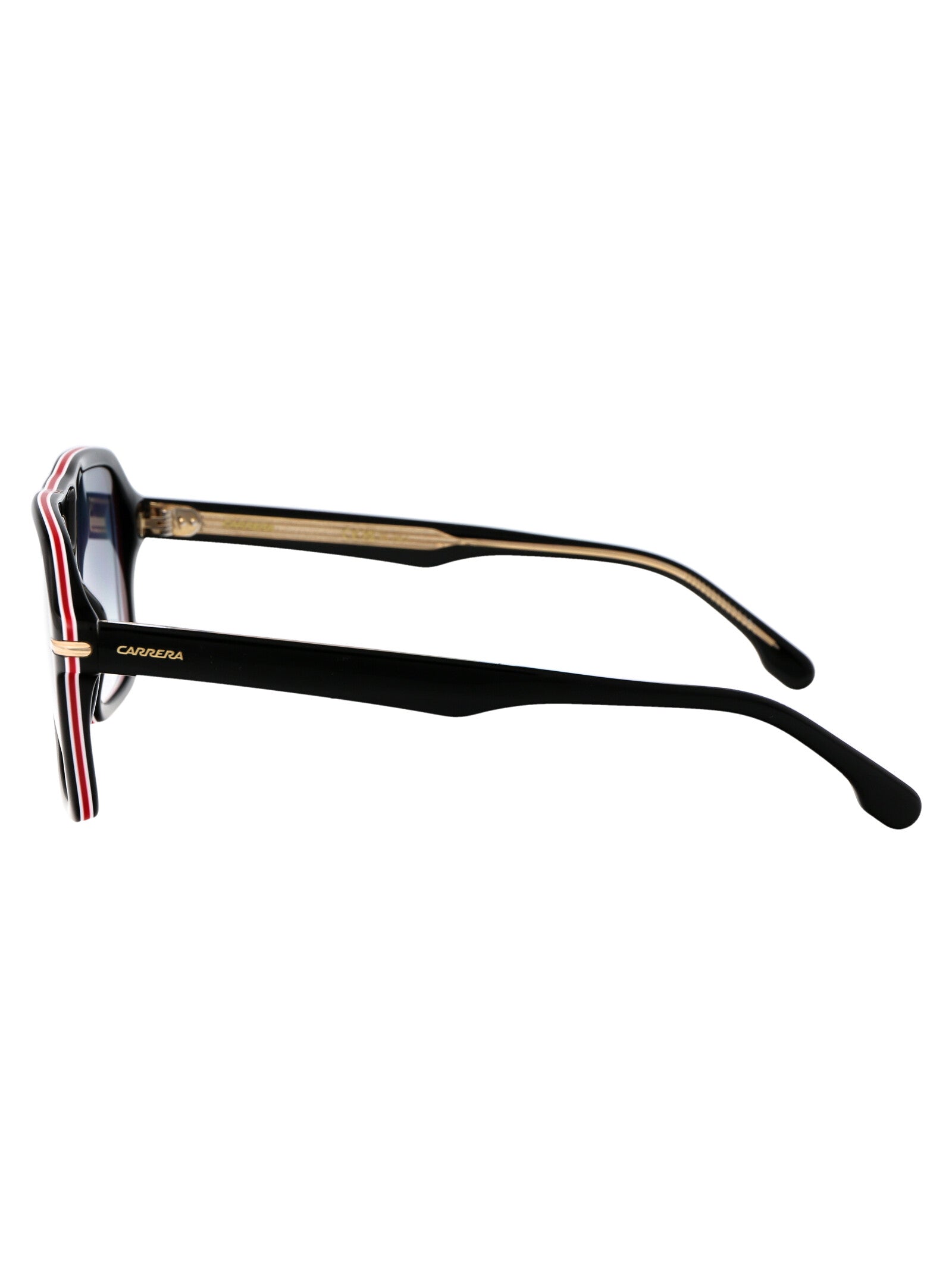 Carrera 317-S Striped Black Acetate Sunglasses