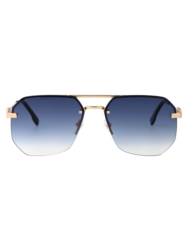 Sunglasses D20103-S Gold-Blue Gold/blue Metal