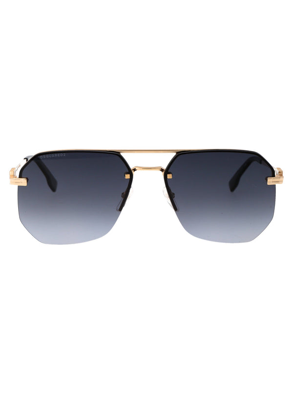 Sunglasses D20103-S Gold-Black 2 Gold/black Metal