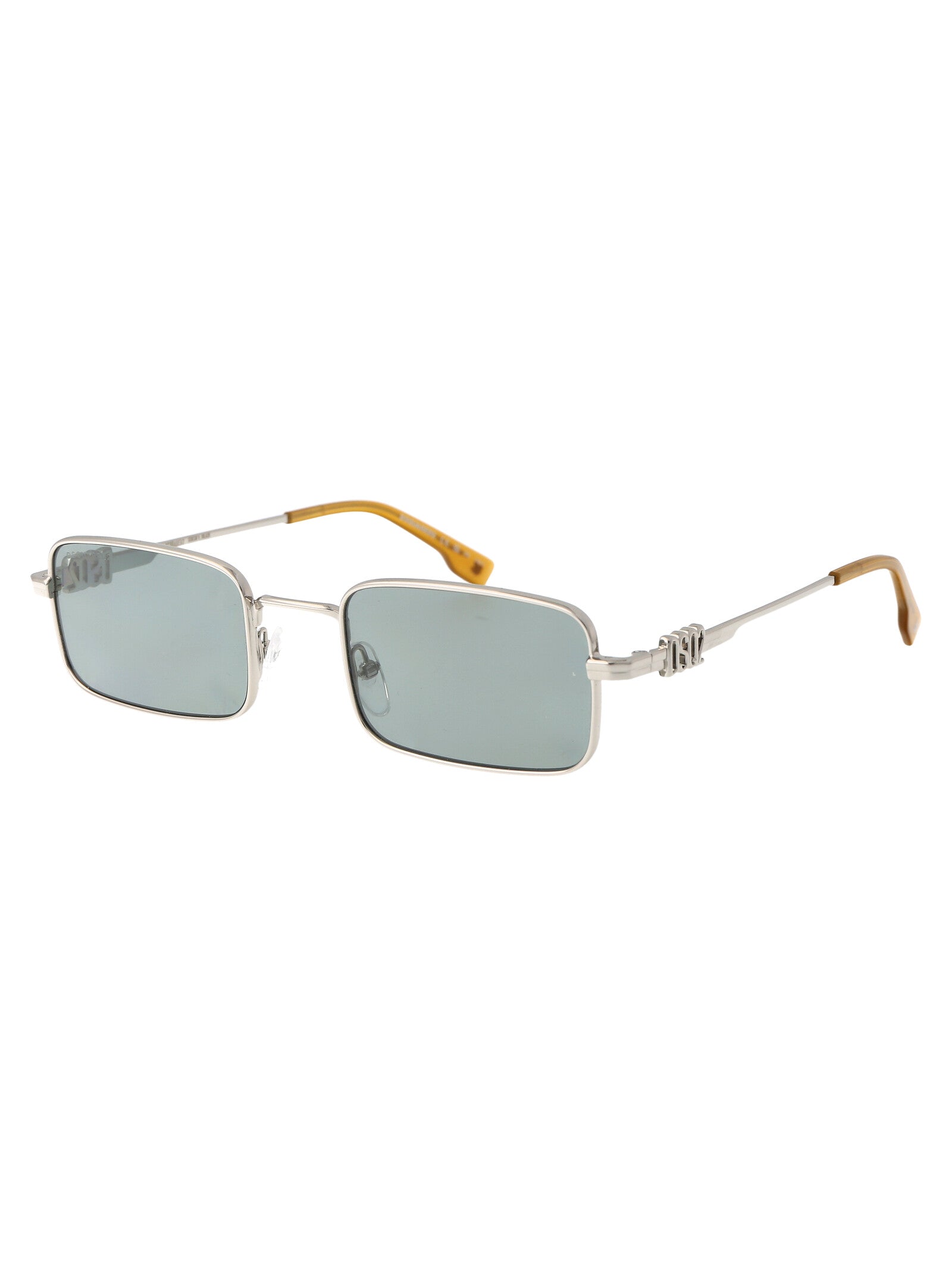 D2 0104-S Ktu Palladium Green Metal Sunglasses