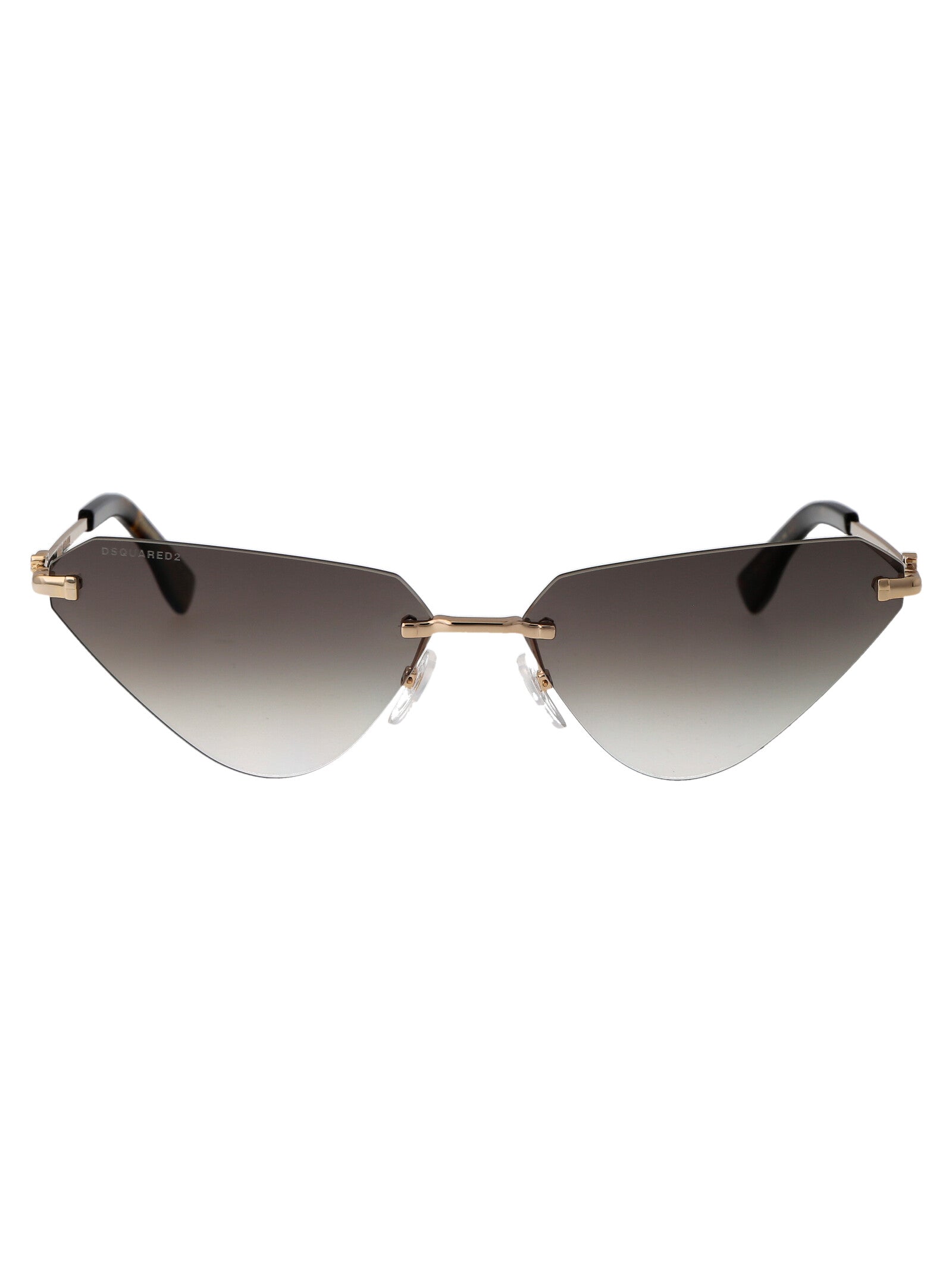 D2 0108-S Pef Gold Green Metal Sunglasses