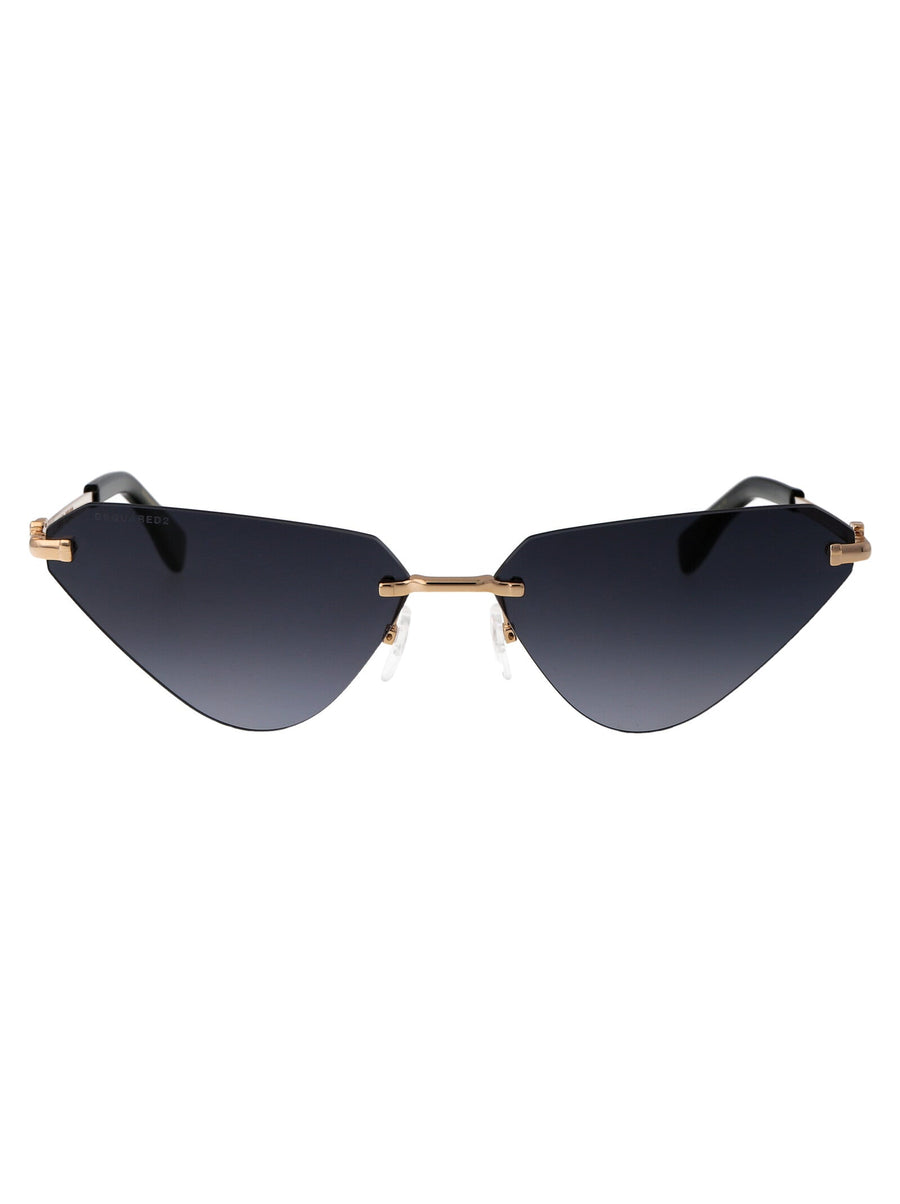 Sunglasses D20108-S Gold-Black Gold/black Metal