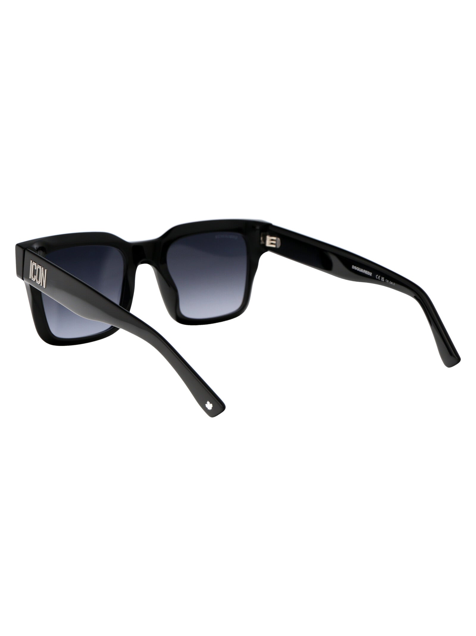 Icon 0010-S Matte Black Acetate Sunglasses