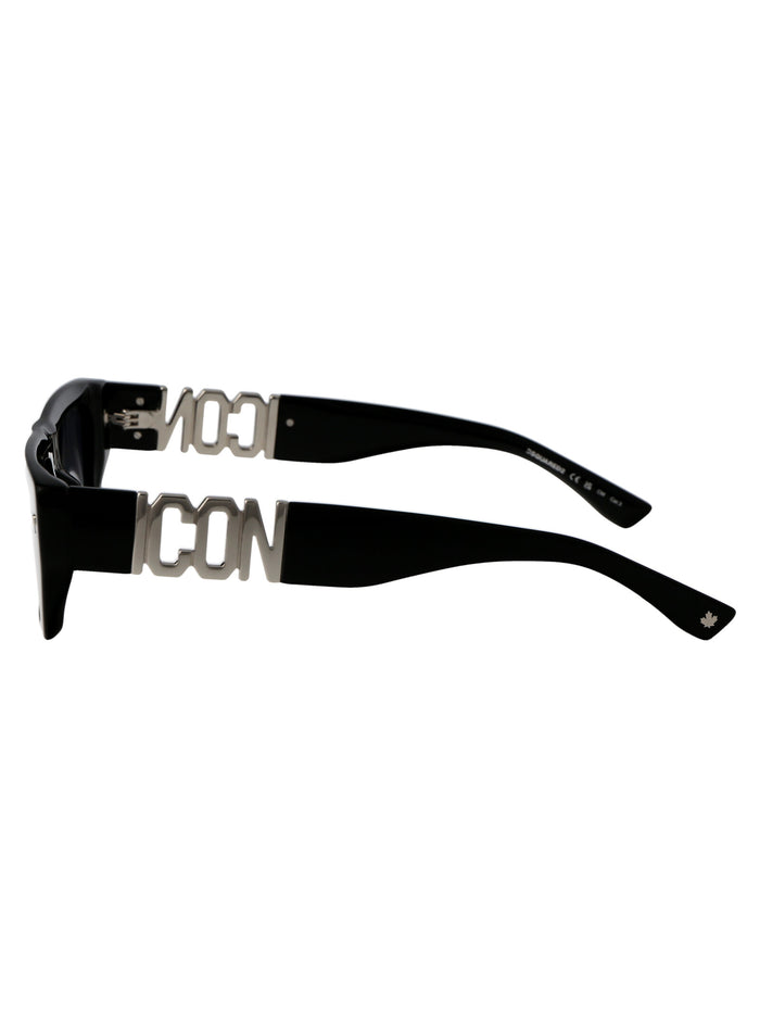 Icon 0011-S 807 Black Acetate Sunglasses