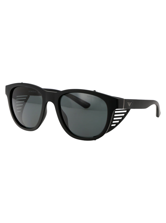 0ea4216u 500187 Matte Black Injected Sunglasses