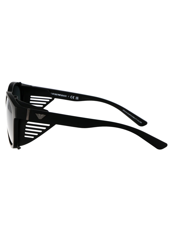0ea4216u 500187 Matte Black Injected Sunglasses