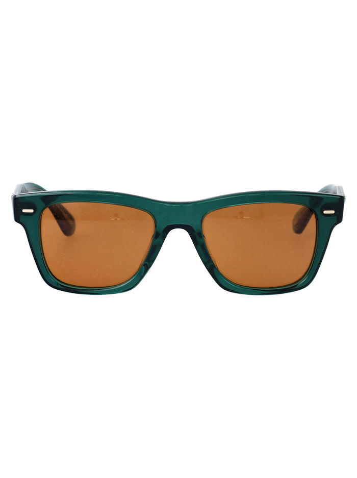 Oliver Sun 176353 Translucent Dark Teal Acetate Sunglasses