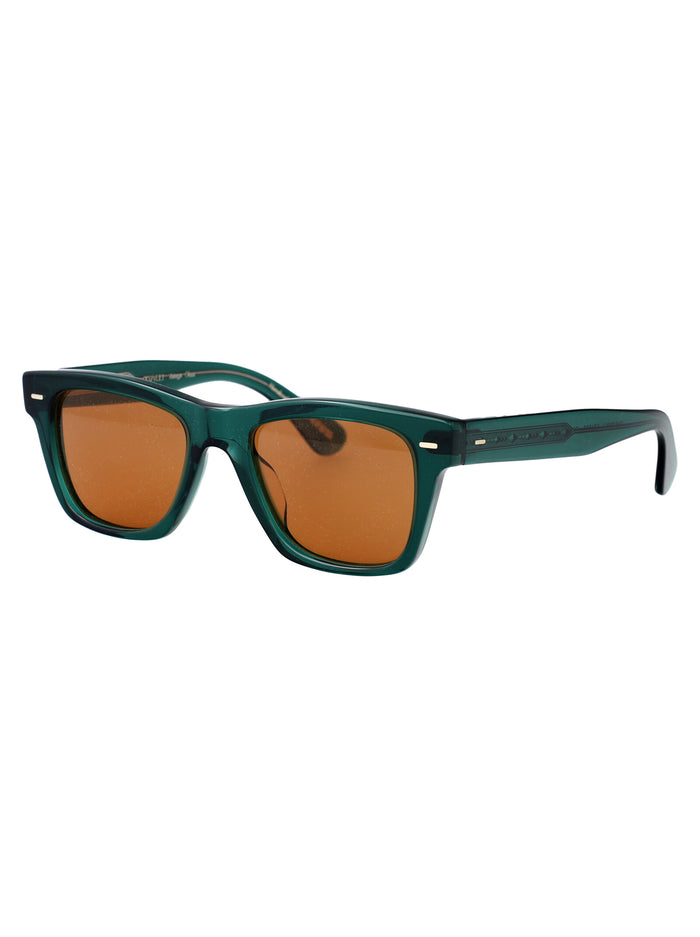 Oliver Sun 176353 Translucent Dark Teal Acetate Sunglasses