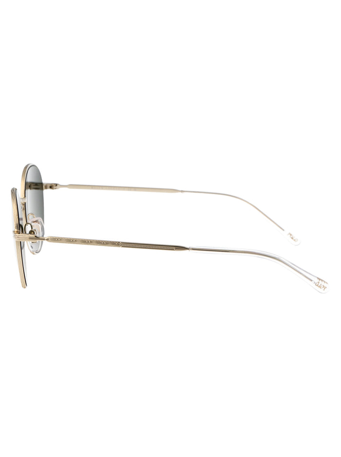 0ph3144 92119a Semi-shiny Pale Gold Metal Sunglasses