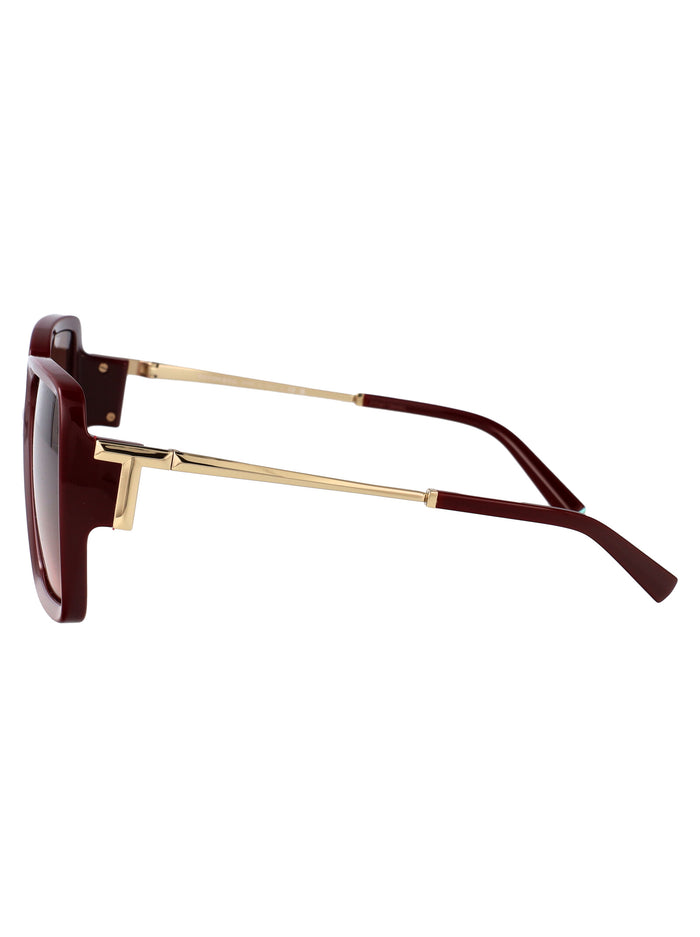 0tf4212u 838913 Burgundy Injected Sunglasses
