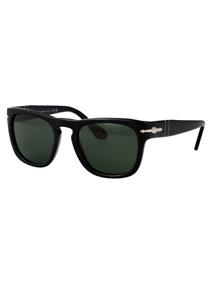 0po3333s 95/31 Black Acetate Sunglasses