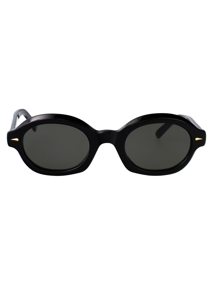 MARZO 0blk Black Acetate Sunglasses