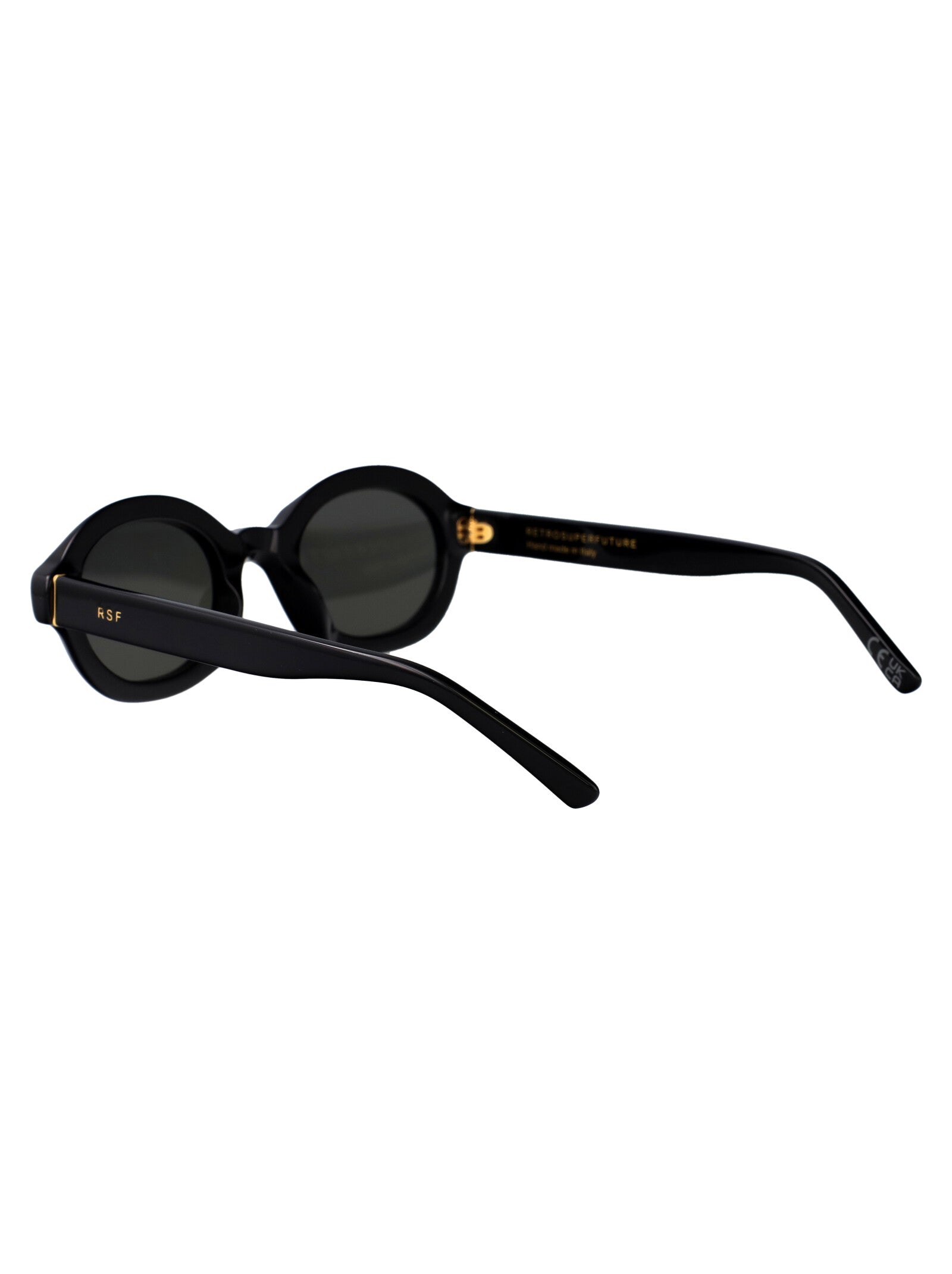 MARZO 0blk Black Acetate Sunglasses