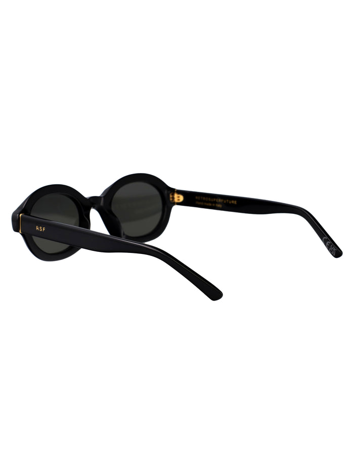 MARZO 0blk Black Acetate Sunglasses
