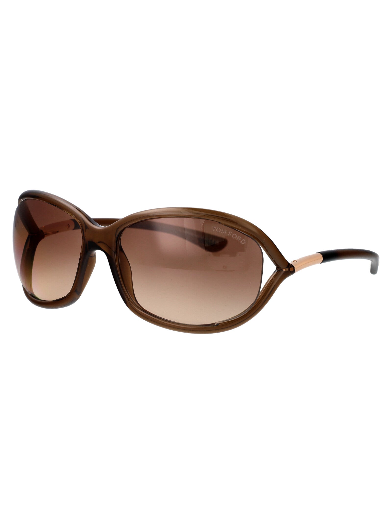 Ft0008 48f Marrone Scuro Luc / Grad Injected Sunglasses