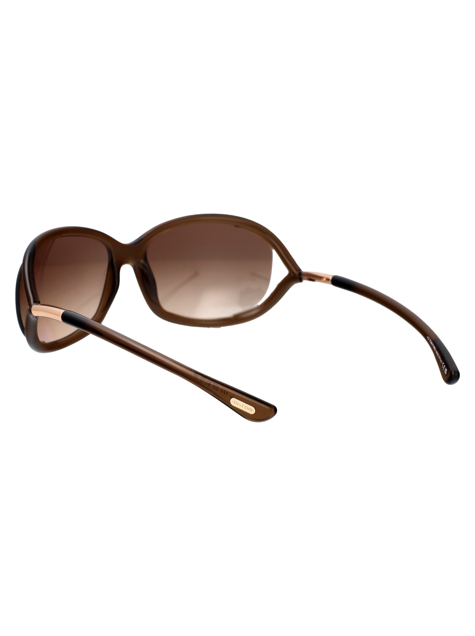 Ft0008 48f Marrone Scuro Luc / Grad Injected Sunglasses