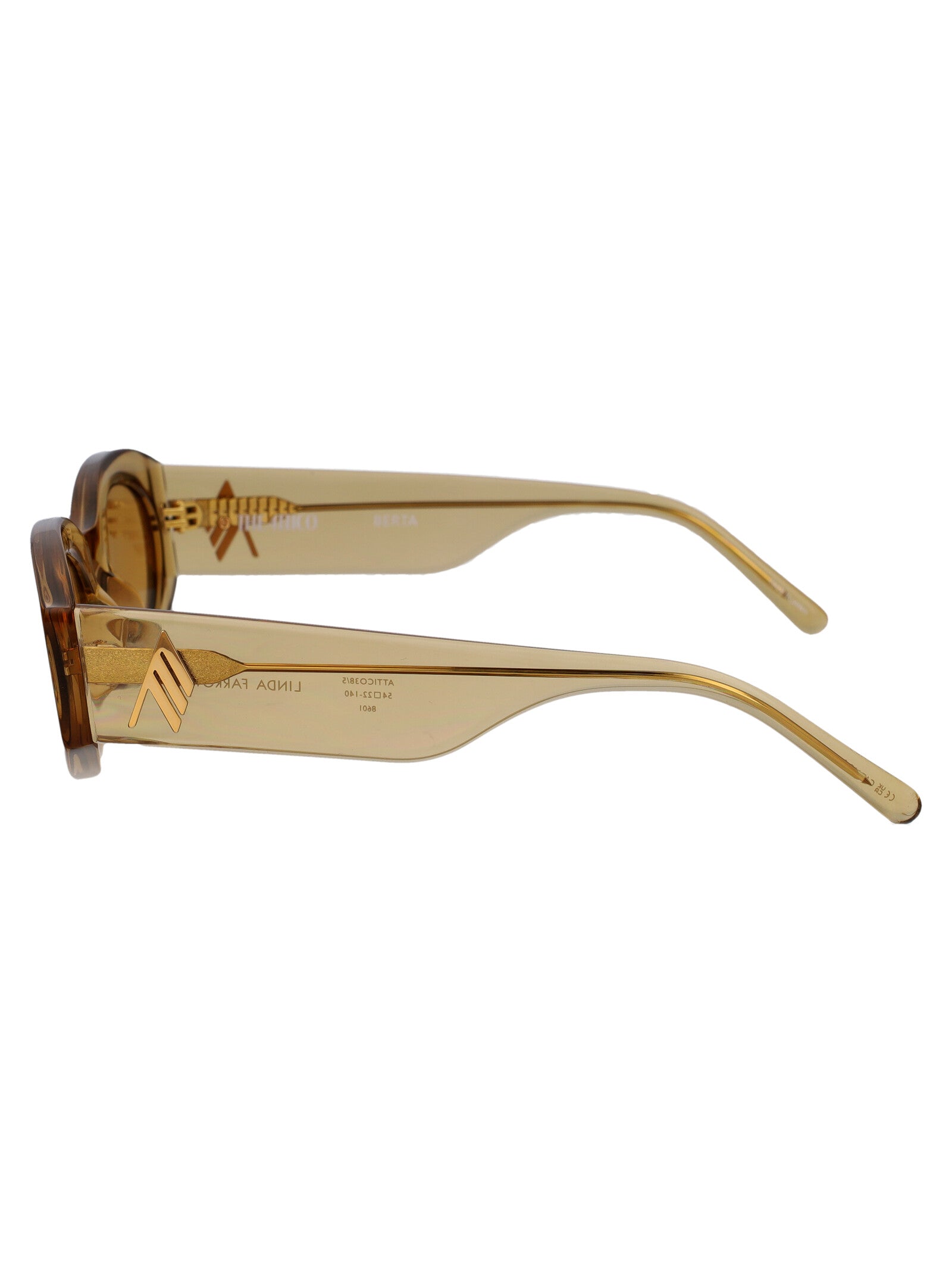 Attico38c5sun C5 Sand/gold/sand Acetate Sunglasses
