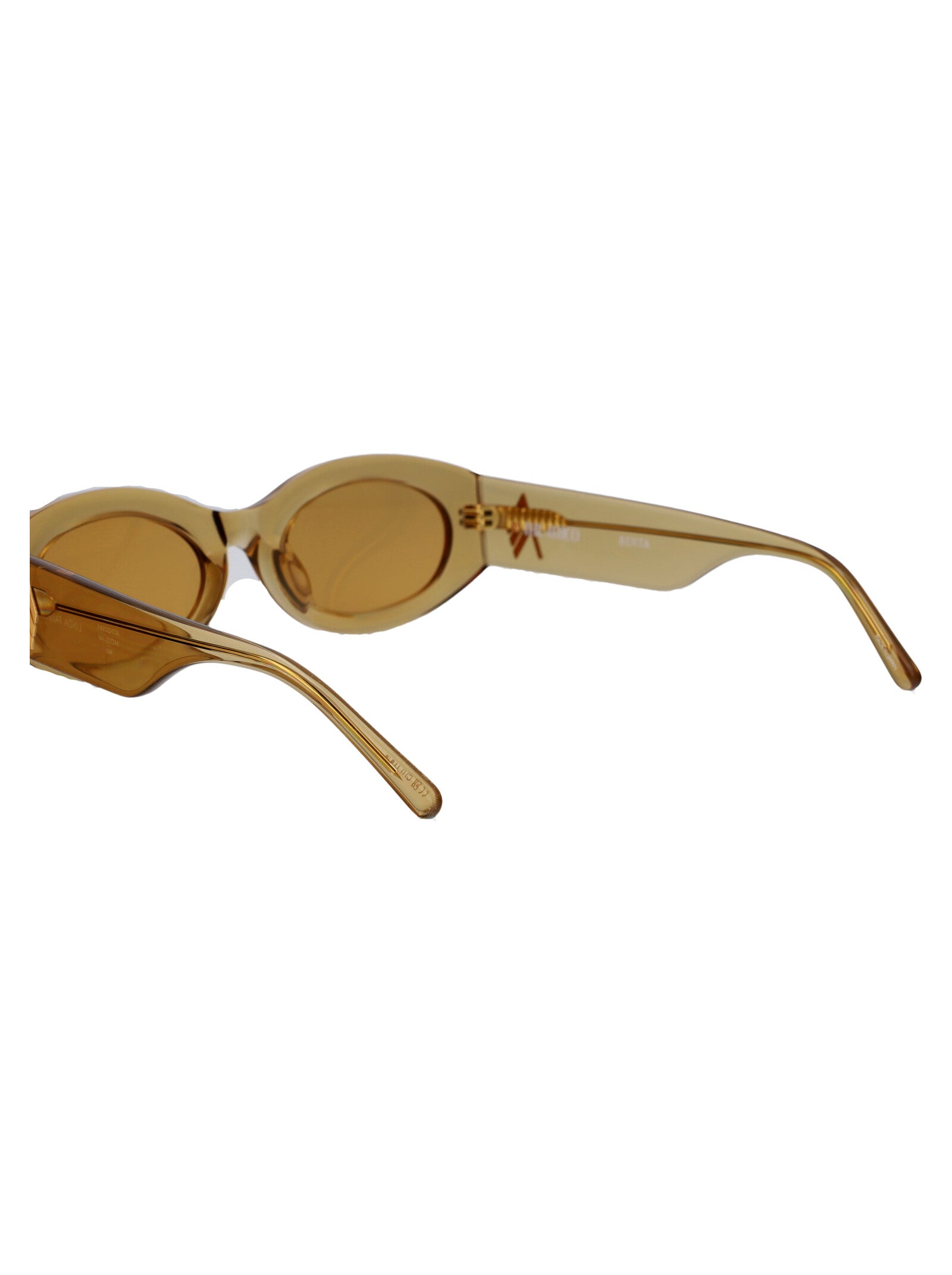 BERTA Orange/silver/orange Acetate Sunglasses