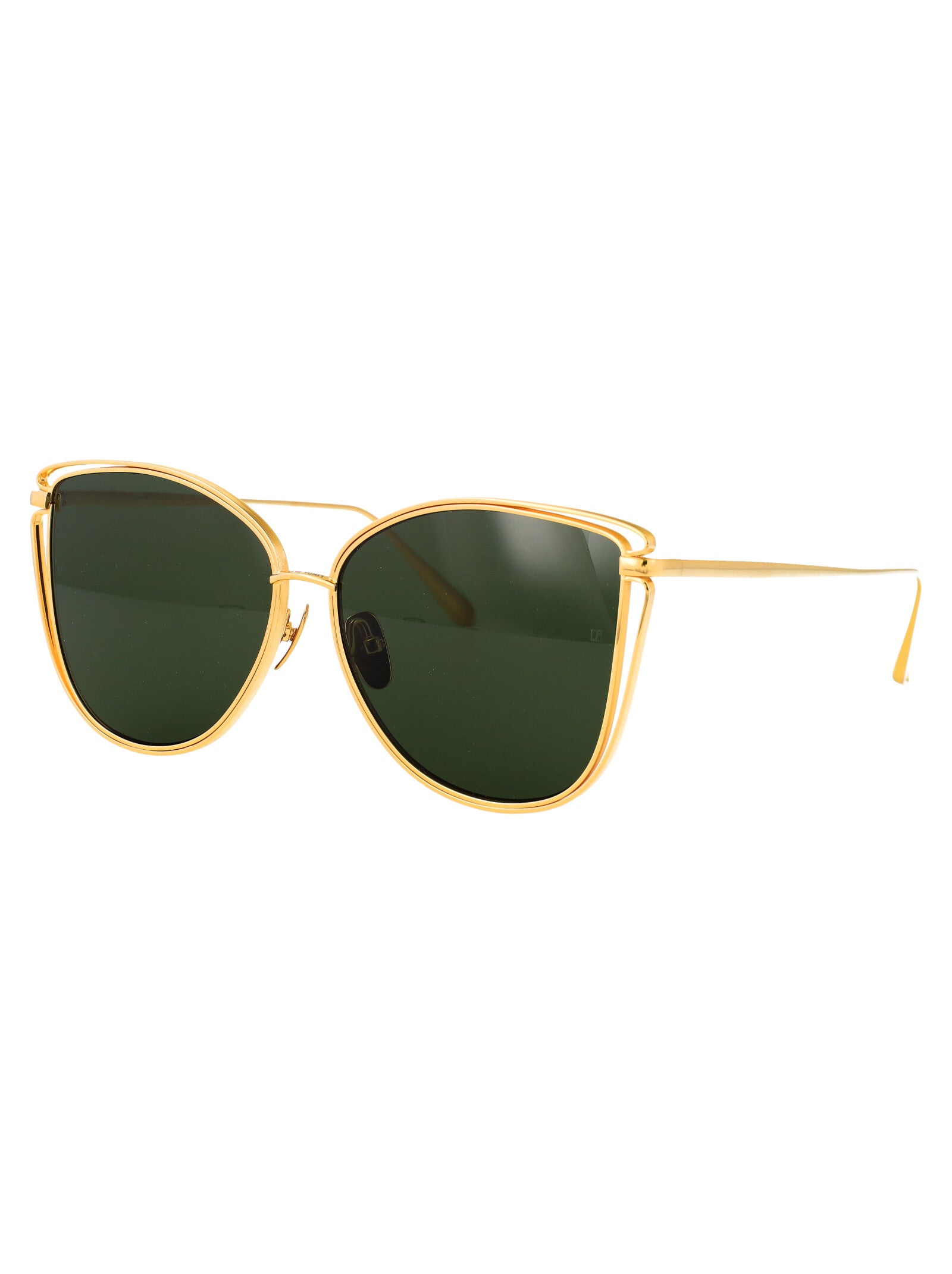 Lfl1422c3sun C3 Yellowgold/green Titanium Sunglasses