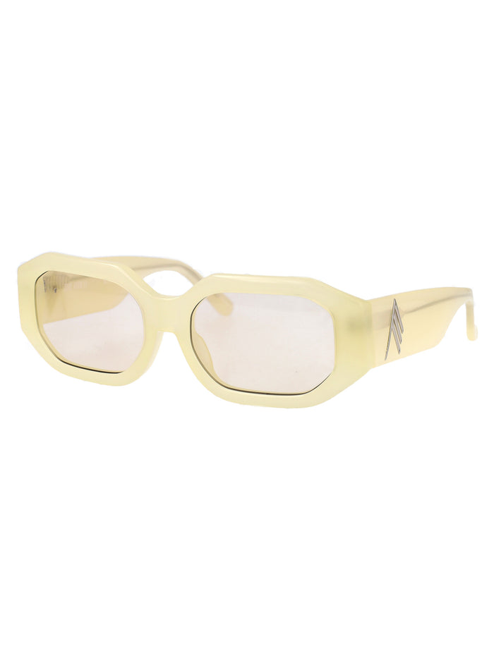 Attico45c5sun C5 Yellow/silver/yellow Acetate Sunglasses