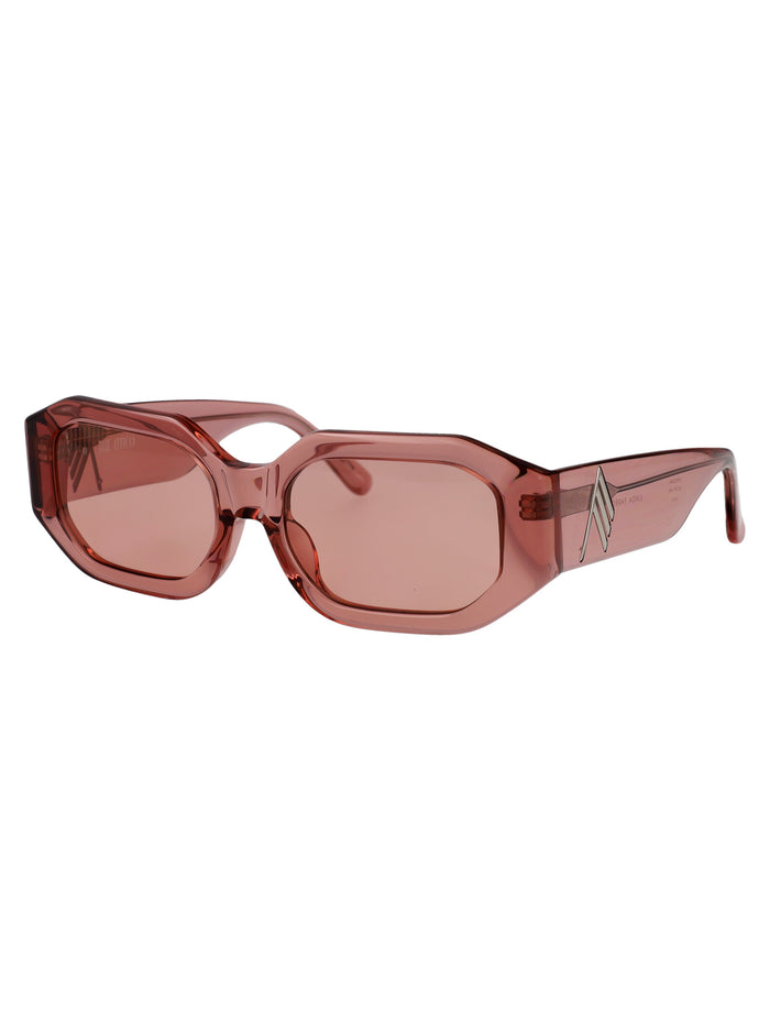 Attico45c6sun C6 Peach/silver/peach Acetate Sunglasses