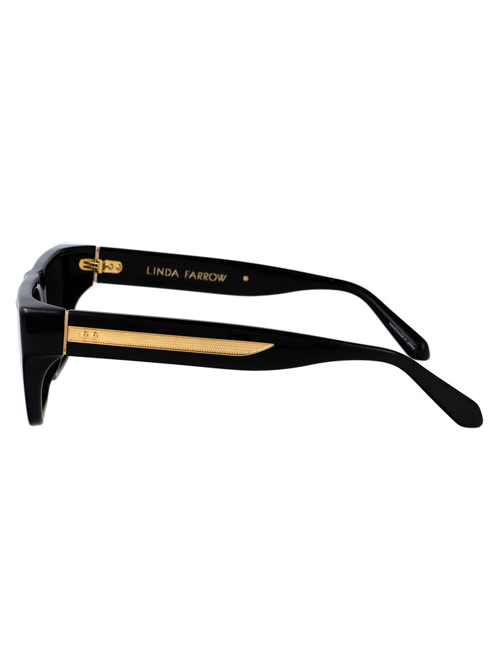 Lfl1501c1sun C1 Black/yellowgold/grey Acetate Sunglasses