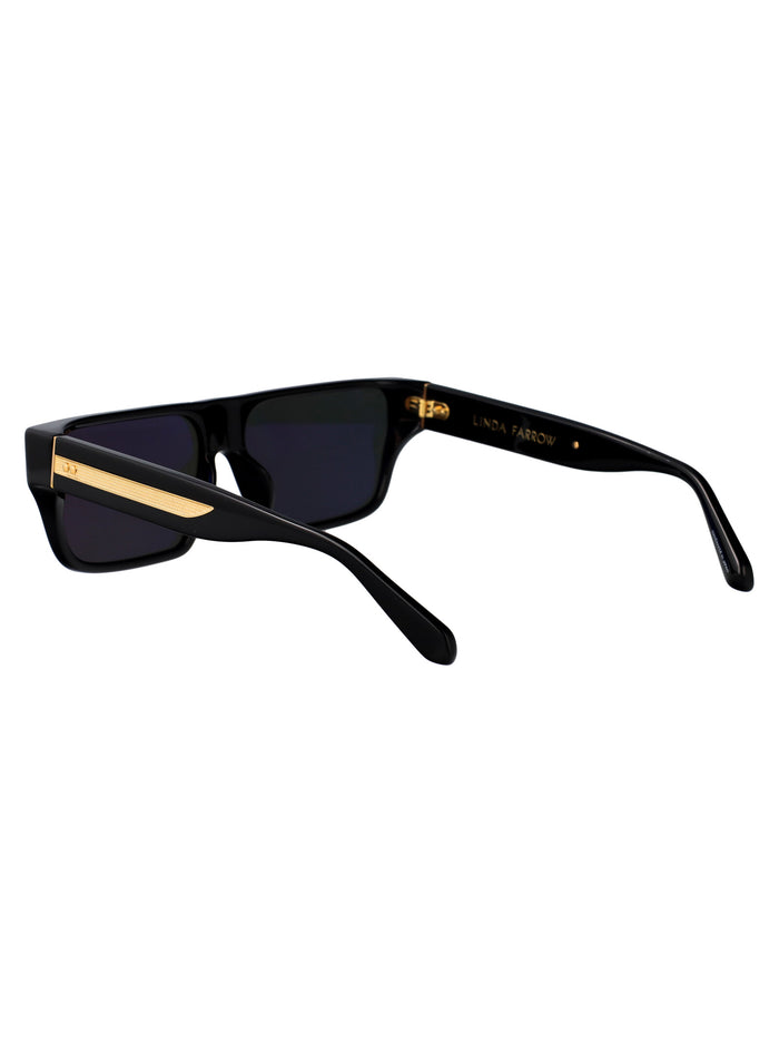 Lfl1501c1sun C1 Black/yellowgold/grey Acetate Sunglasses