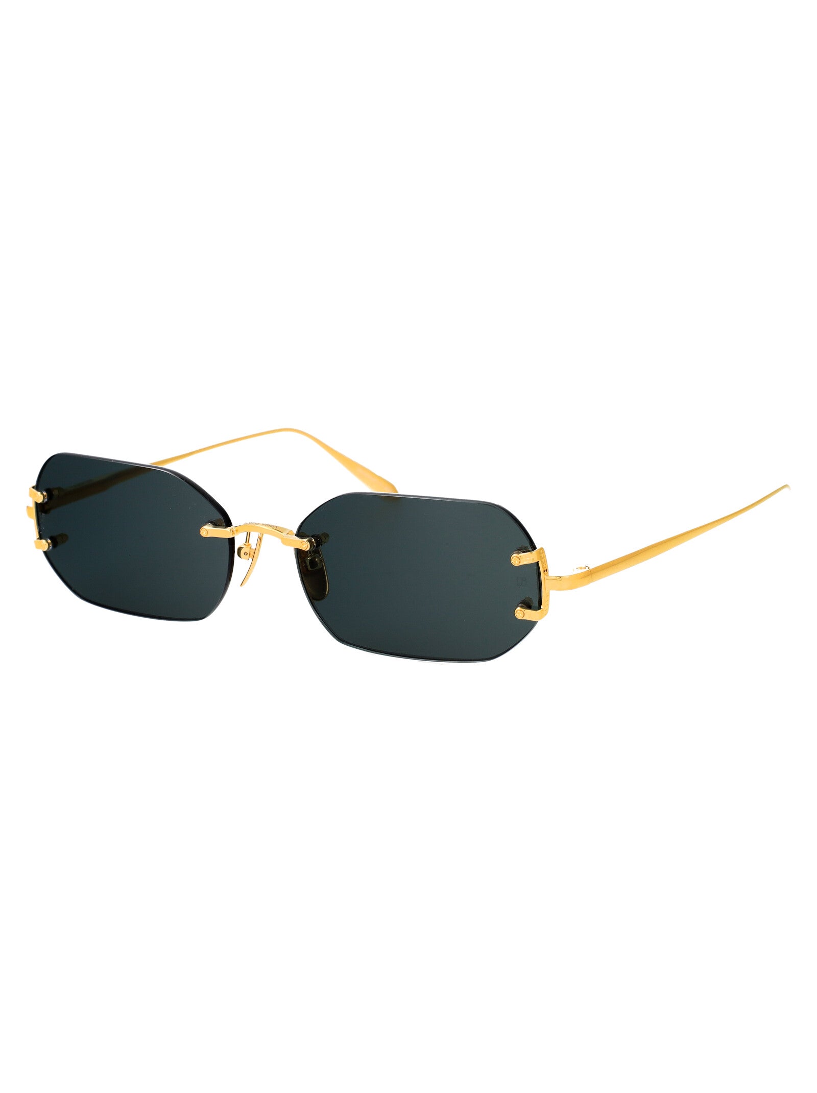 MAGALI Yellowgold/deepgreen Titanium Sunglasses