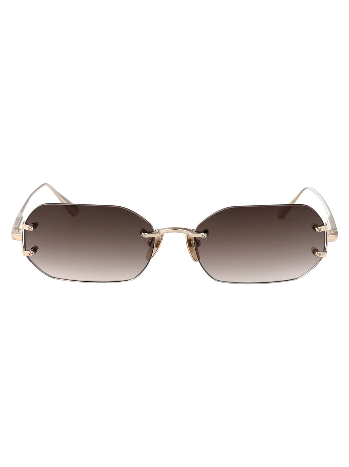 Lfl1477c3sun C3 Lightgold/mochagrad Titanium Sunglasses
