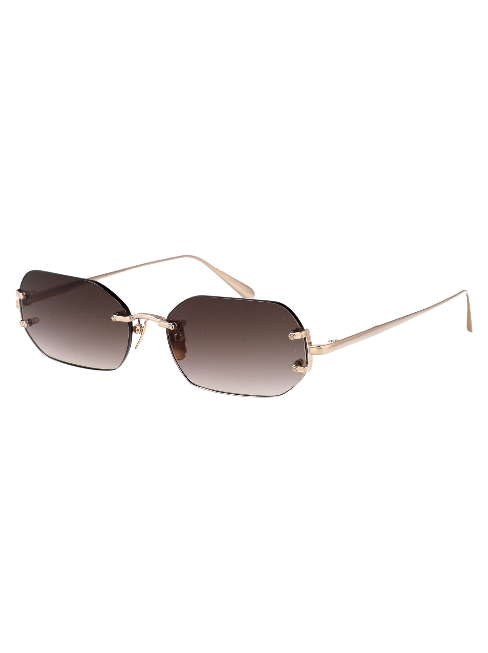 MAGALI Yellowgold/deepgreen Titanium Sunglasses