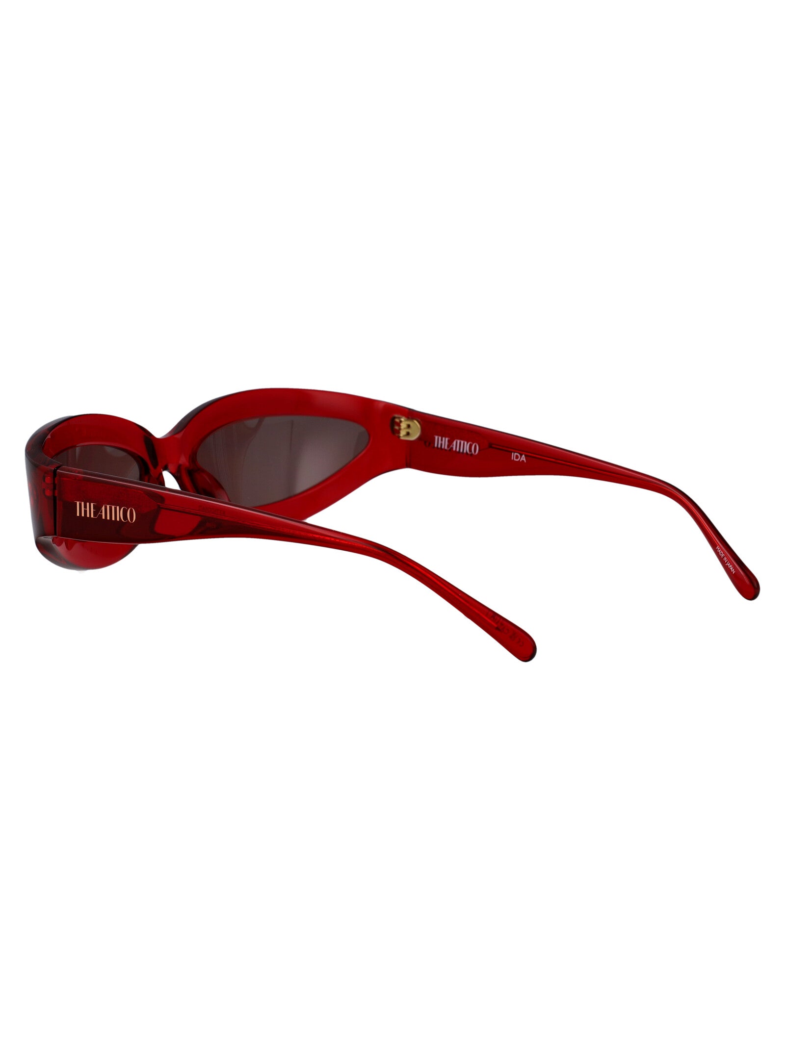Attico56c2sun C2 Red/yellowgold/brown Acetate Sunglasses